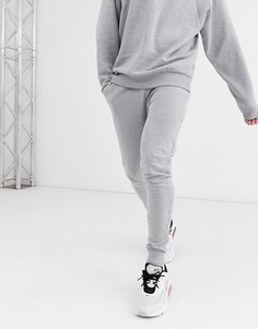 Серые меланжевые супероблегающие джоггеры ASOS DESIGN-Серый