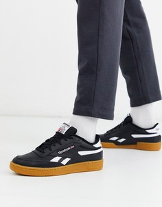 Черные кроссовки на резиновой подошве Reebok Club C Revenge-Черный