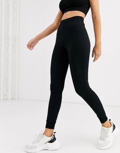 Базовые супероблегающие джоггеры из органического хлопка ASOS DESIGN-Черный