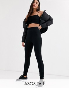 Базовые супероблегающие джоггеры из органического хлопка ASOS DESIGN Tall-Черный