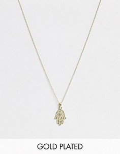 Ожерелье из позолоченного серебра с подвеской Kingsley Ryan-Золотой