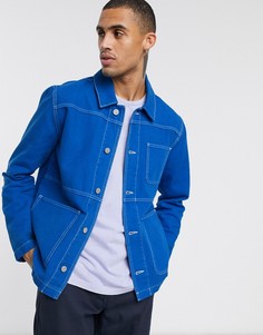 Синяя джинсовая куртка ASOS DESIGN-Синий