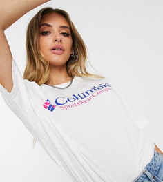 Белая футболка с логотипом Columbia North Cascades эксклюзивно для ASOS-Белый