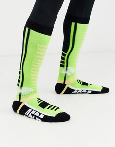 Неоново-зеленые лыжные носки ASOS 4505-Желтый