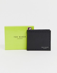 Черный бумажник с декоративной перфорацией Ted Baker Cobler