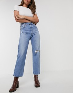 Синие джинсы до щиколотки прямого кроя Levis Ribcage-Синий Levis®