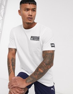 Белая спортивная футболка Puma-Белый