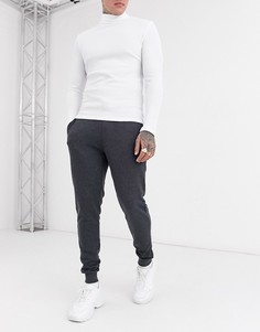 Темно-серые меланжевые облегающие джоггеры ASOS DESIGN-Серый
