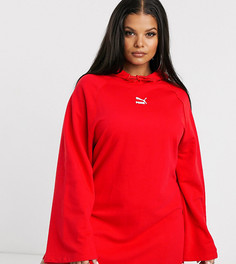 Красное платье с капюшоном Puma Plus эксклюзивно для ASOS-Красный