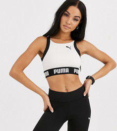 Нюдовый спортивный бюстгальтер Puma эксклюзивно для ASOS-Бежевый