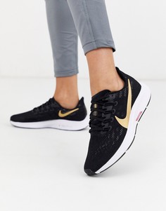 Черные кроссовки с логотипом-галочкой Nike Running Pegasus 36-Черный