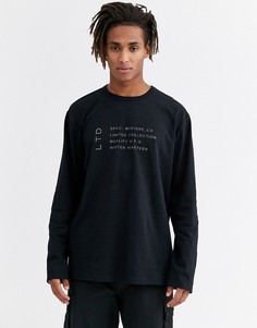 Черный лонгслив Topman