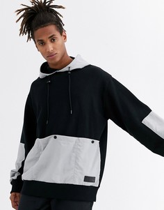 Худи из флиса черного цвета Topman-Черный
