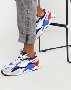 Синие кроссовки Puma RS-X3 Puzzle-Мульти