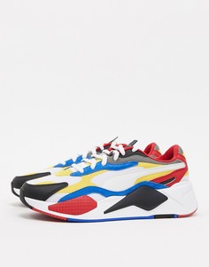 Красные кроссовки Puma RS-X3 Puzzle-Мульти