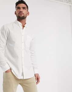 Светло-бежевая оксфордская рубашка Topman-Белый