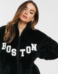 Флисовый oversize-свитшот ASOS DESIGN Lounge-Серый
