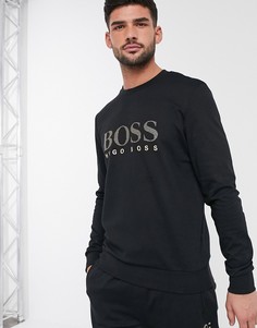 Черный свитшот от комплекта с логотипом BOSS bodywear