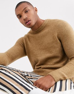 Бежевый джемпер с рукавами реглан Topman