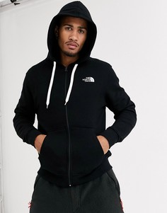 Худи черного цвета на молнии The North Face-Черный