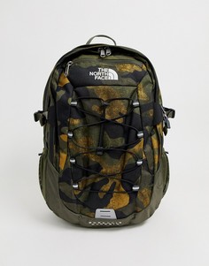 Классический рюкзак цвета хаки с камуфляжным принтом The North Face-Зеленый