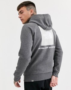 Худи серого цвета с рукавами реглан The North Face-Серый