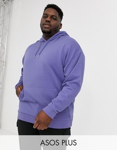 Oversize-худи фиолетового цвета ASOS DESIGN Plus-Фиолетовый
