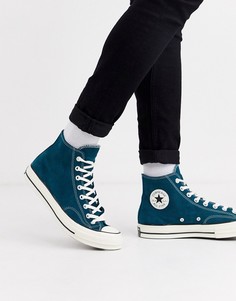 Синие замшевые кеды Converse Chuck 70-Синий