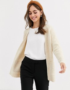 Бежевый кардиган с карманами Pimkie