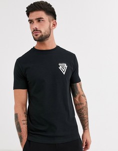 Черная футболка с принтом New Look-Черный