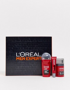 Набор увлажняющих и антивозрастных средств по уходу за кожей LOreal Men Expert-Бесцветный