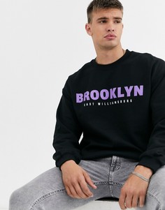 Черный свитшот New Look