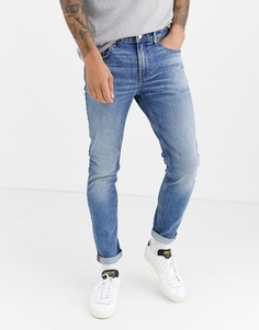 Синие джинсы скинни ASOS DESIGN Cone Mill Denim American classic-Синий