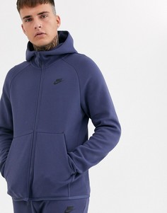 Худи фиолетового цвета на молнии Nike Tech-Фиолетовый