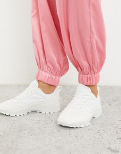Белые кроссовки на массивной подошве ASOS DESIGN-Белый