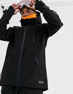 Черная лыжная куртка с капюшоном ASOS 4505-Черный