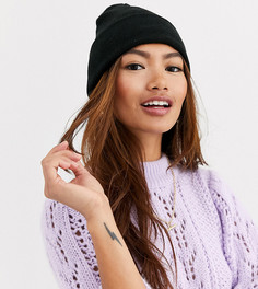 Черная шапка бини в рубчик My Accessories London-Черный