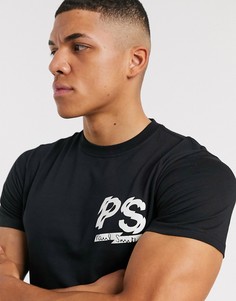 Черная узкая футболка с логотипом PS Paul Smith-Черный