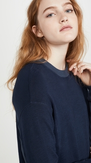 MONROW Contrast Supersoft Sweatshirt