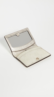 Kate Spade New York Sylvia Croc Embossed Mirror Card Case