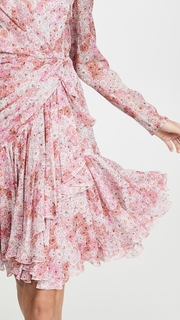Giambattista Valli Long Sleeve Floral Mini Dress