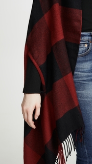 Madewell Buffalo Plaid Cape / Scarf