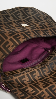 What Goes Around Comes Around Fendi Purple Zucca Mia Shoulder Bag