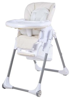 Стул для кормления Pituso "Еlcanto", eco кожа, бежевый