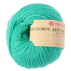 Пряжа для вязания ПЕХ "Ласковое детство" (100%меринос,шерсть) 5х50гр/225м цв,581 св,изумру Пехорка