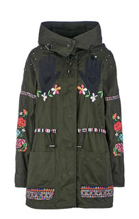 Парка женская Desigual зеленая 48