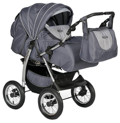 Коляска-трансформер Indigo Maximo Ma 12 темный графит+графит