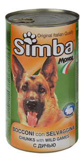 Консервы для собак Simba, дичь, 415г
