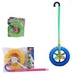 Каталка PAC 50см Колесо на трости, Funny Wheel, арт.5586A No Brand