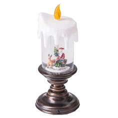 Свеча новогодняя со светодиодами , USB кабель AI-70305, 11*11*28см Home & Style